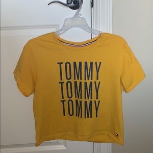 Yellow Tommy Hilfiger shirt